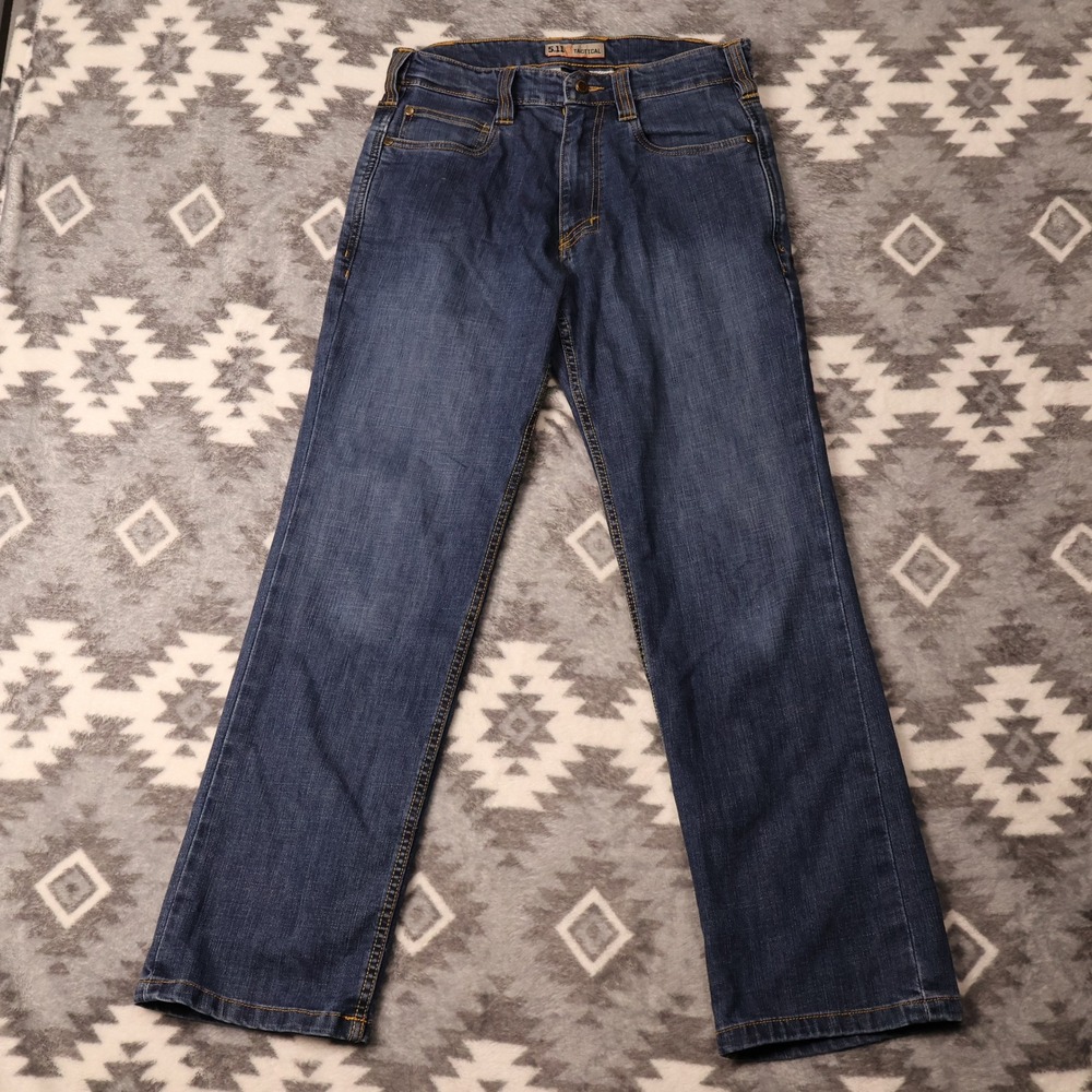 5.11 Tactical Defender-Flex Straight Jeans 30x30 Dark Wash Indigo 74477